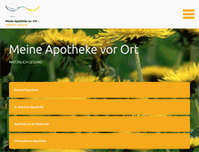 Tablet Screenshot of meineapothekevorort.de